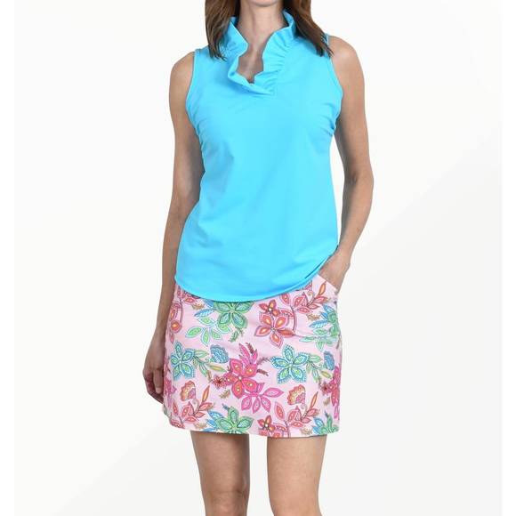 NEW SOUTHWIND fairway skort in pink vinca - Picture 2 of 3